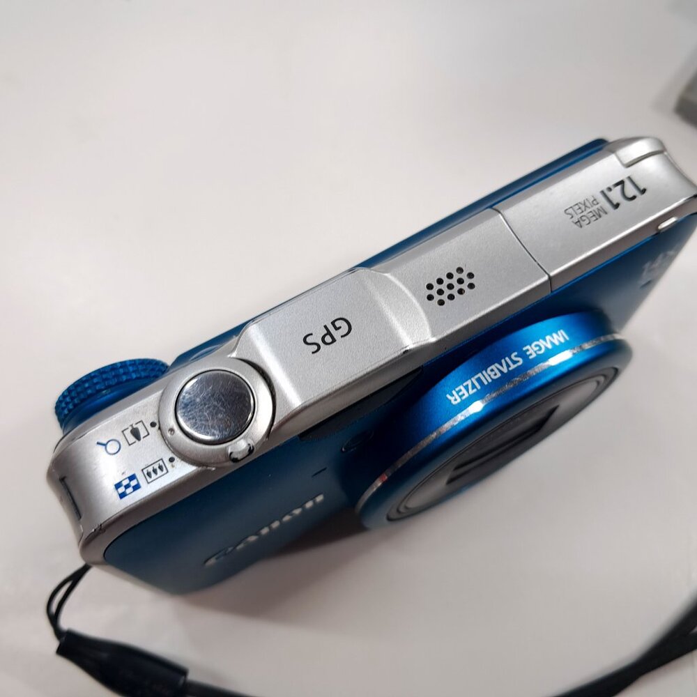 Canon Powershot SX230 HS blue digital camera point & shoot 12.1MP 14x Zoom WORKS - Picture 3 of 16